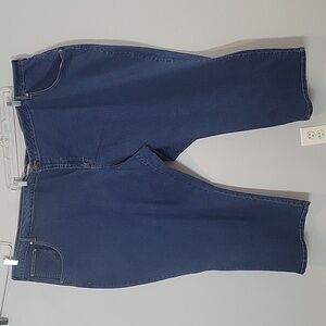 44WP Woman Within dark blue jeans